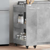 Betongrauer Schrank auf Rollen Rali 60x22x79cm (Holz)