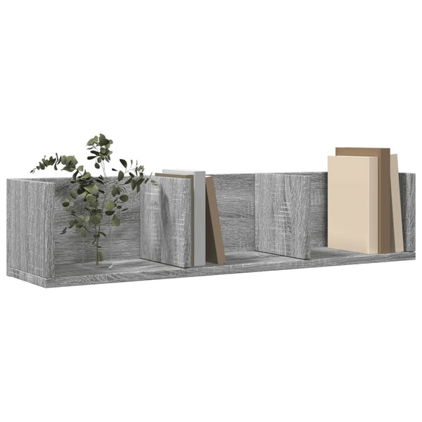Harmaa seinäkaapit Huidan 75x18x16,5cm (2 kpl, sonoma, puinen)