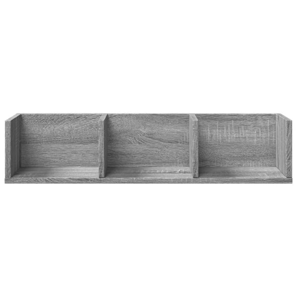 Harmaa seinäkaapit Huidan 75x18x16,5cm (2 kpl, sonoma, puinen)