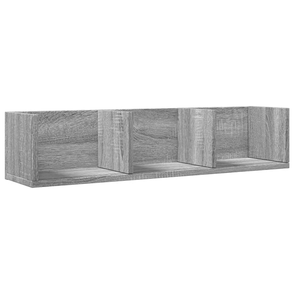 Harmaa seinäkaapit Huidan 75x18x16,5cm (2 kpl, sonoma, puinen)