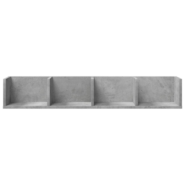 Betoninharmaa seinäkaapit Huidan 99x18x16,5cm (2 kpl, puinen)