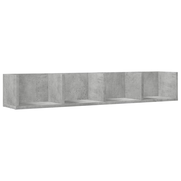 Betoninharmaa seinäkaapit Huidan 99x18x16,5cm (2 kpl, puinen)
