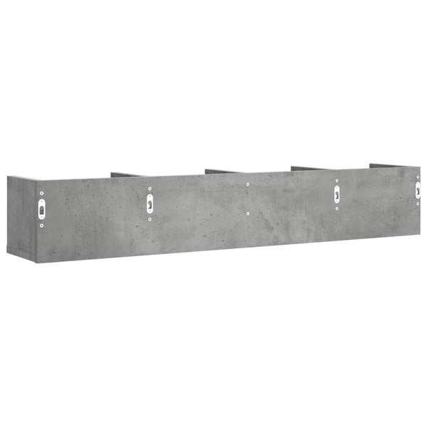 Betoninharmaa seinäkaapit Huidan 99x18x16,5cm (2 kpl, puinen)