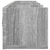 Harmaa seinäkaapit Huidan 99x18x16,5cm (2 kpl, sonoma, puinen)