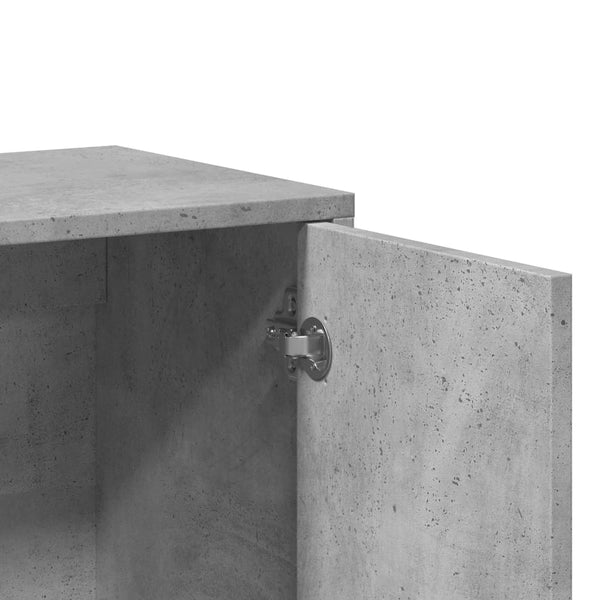 Betongraues Sideboard Stepanov 60x31x70cm (Holz)