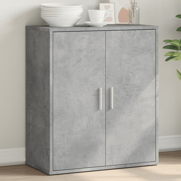 Betongraues Sideboard Stepanov 60x31x70cm (Holz)