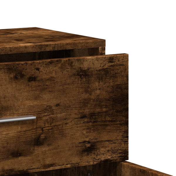 Highboard Demetriade 60x31x70cm aus Rauch-Eiche (Holz)