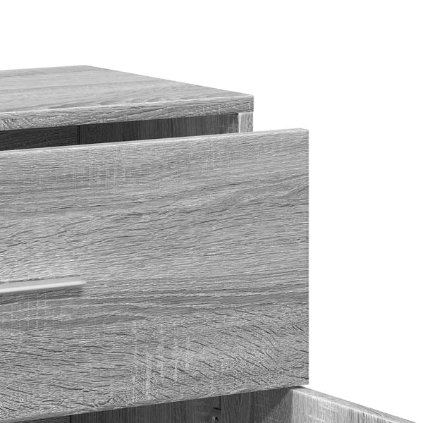 Graues Sideboard Demetriade 60x31x70cm (Holz)