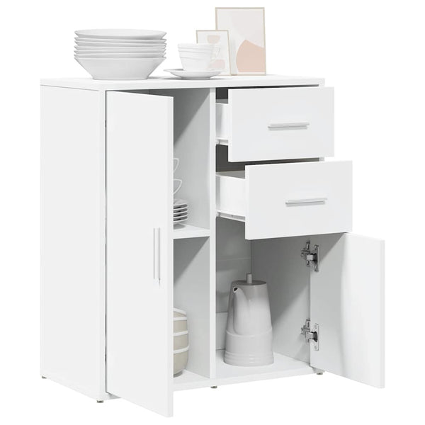 Weißes Sideboard Palaghiea 60x31x70cm (Holz)