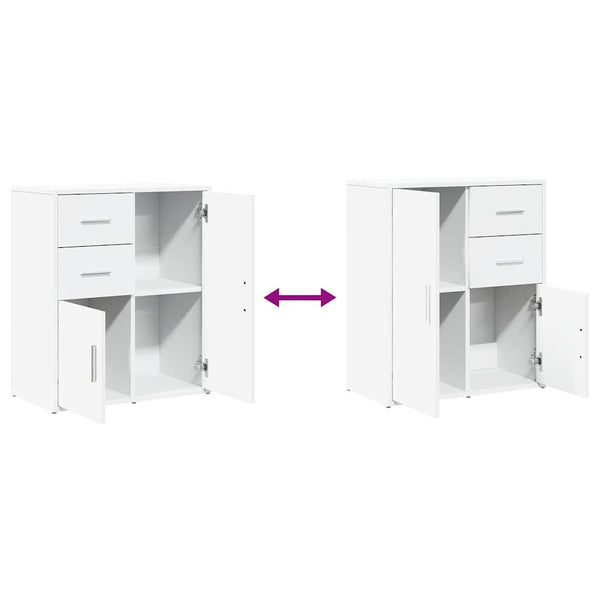 Weißes Sideboard Palaghiea 60x31x70cm (Holz)