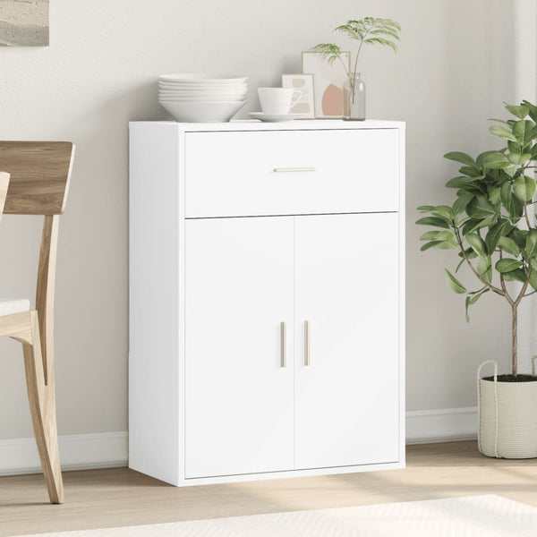 Weißes Sideboard Zvezdana 60x30x84cm (Holz)