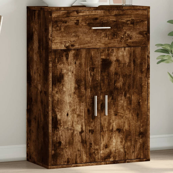 Sideboard aus geräucherter Eiche Zvezdana 60x30x84cm (Holz)