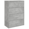 Anrichte Bintia betongrau 60x31x84cm (Holz)