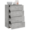 Anrichte Bintia betongrau 60x31x84cm (Holz)