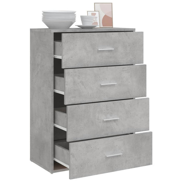 Anrichte Bintia betongrau 60x31x84cm (Holz)