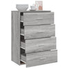 Graues Sideboard Bintia 60x31x84cm (Holz)