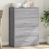 Graues Sideboard Bintia 60x31x84cm (Holz)
