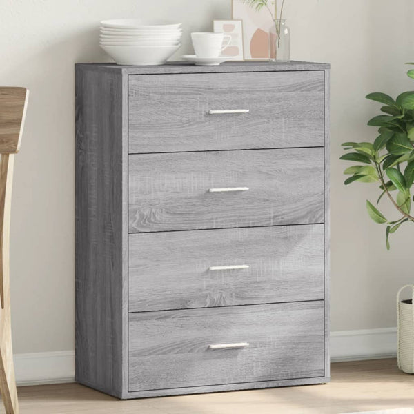 Graues Sideboard Bintia 60x31x84cm (Holz)
