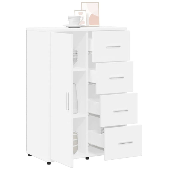 Weißes Sideboard Bodruga 60x31x84cm (Holz)