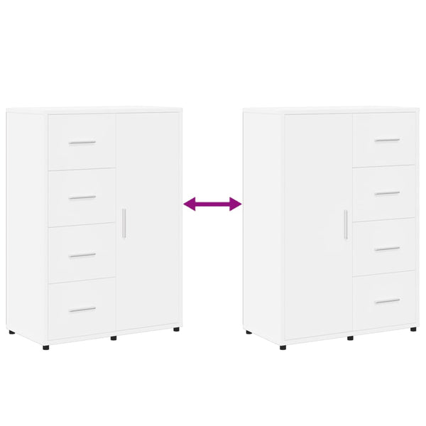 Weißes Sideboard Bodruga 60x31x84cm (Holz)