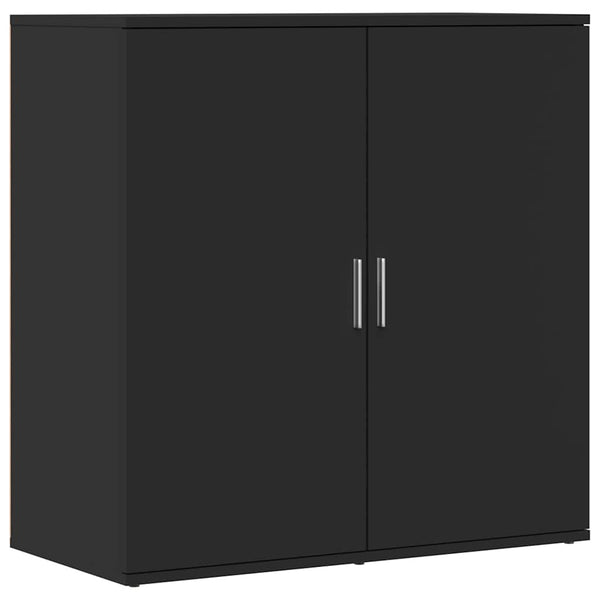 Schwarzes Sideboard Caval 79x38x80cm (Holz)