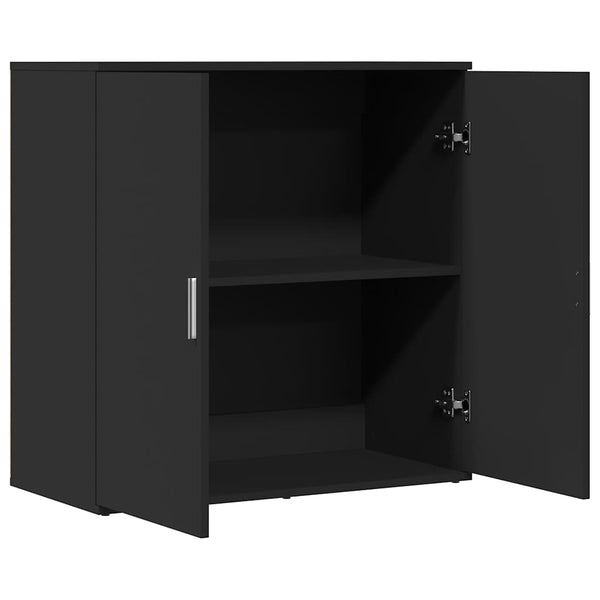 Schwarzes Sideboard Caval 79x38x80cm (Holz)
