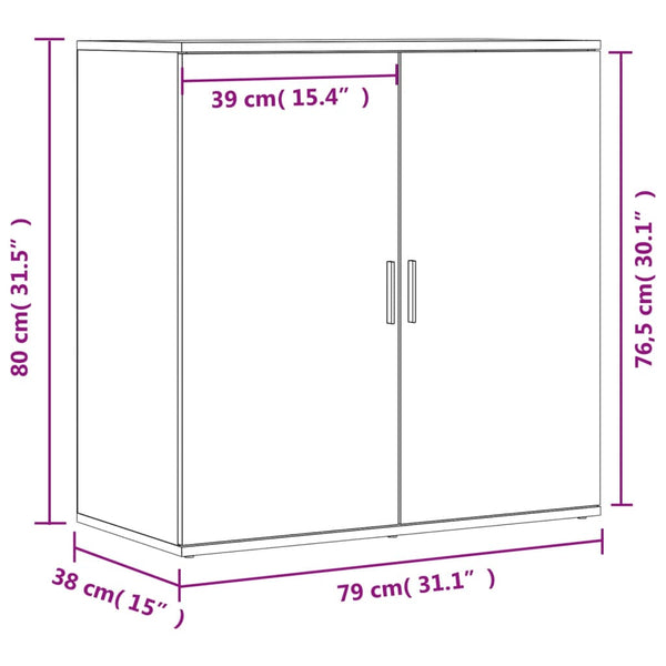 Savutammi senkki Caval 79x38x80cm (puinen)