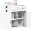 Weißes Sideboard Demean 79x38x80cm (Holz)