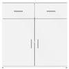 Weißes Sideboard Demean 79x38x80cm (Holz)