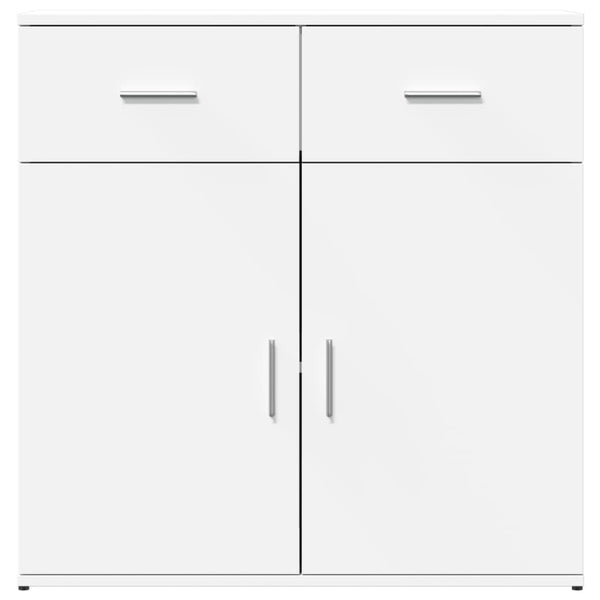 Weißes Sideboard Demean 79x38x80cm (Holz)