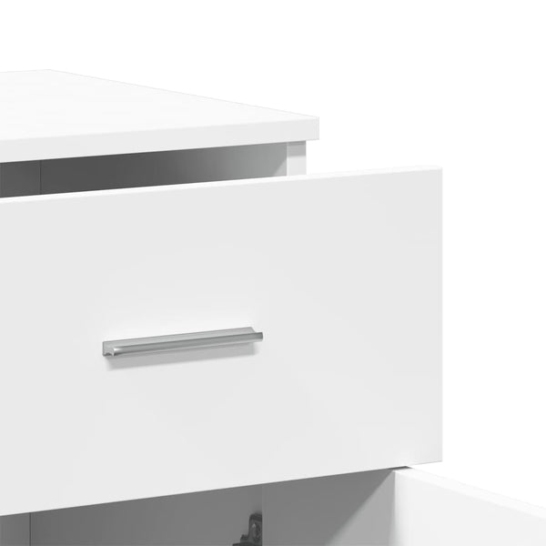 Weißes Sideboard Demean 79x38x80cm (Holz)