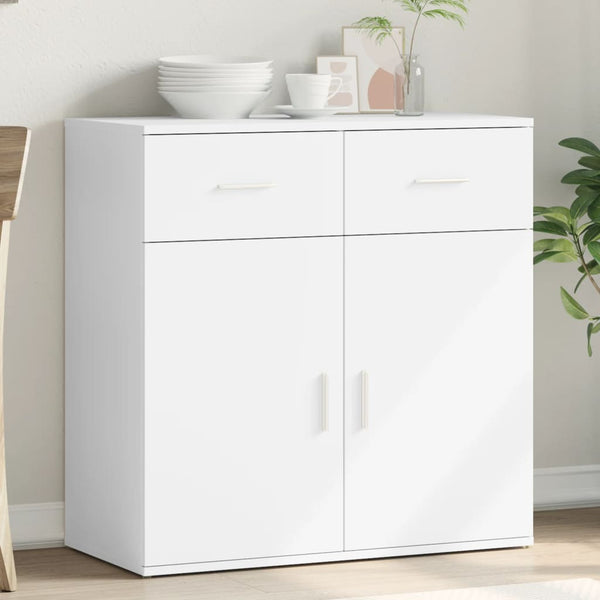 Weißes Sideboard Demean 79x38x80cm (Holz)