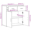 Räuchereiche Sideboard Demean 79x38x80cm (Holz)