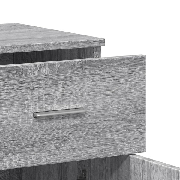 Graues Sideboard Demean 79x38x80cm (Holz)