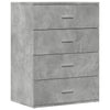 Betongraues Sideboard Vicuta 60x39x80cm (Holz)