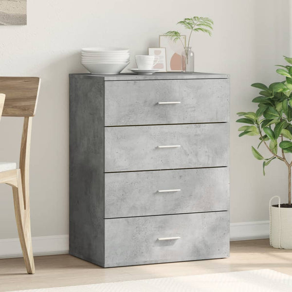 Betongraues Sideboard Vicuta 60x39x80cm (Holz)