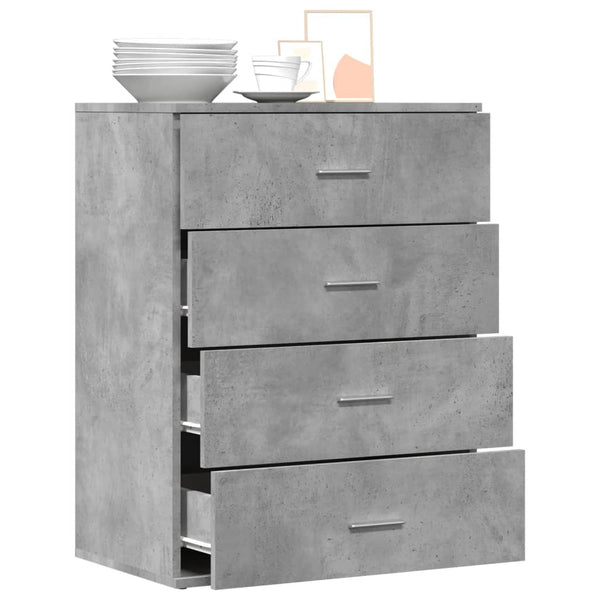 Betongraues Sideboard Vicuta 60x39x80cm (Holz)