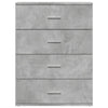 Betongraues Sideboard Vicuta 60x39x80cm (Holz)