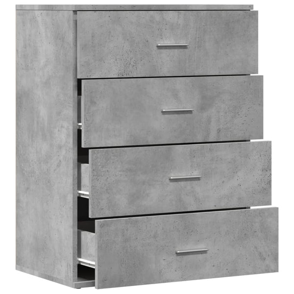 Betongraues Sideboard Vicuta 60x39x80cm (Holz)
