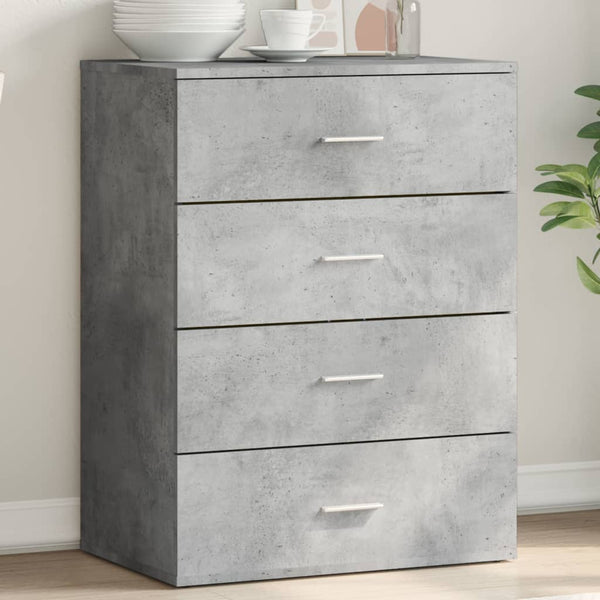 Betongraues Sideboard Vicuta 60x39x80cm (Holz)