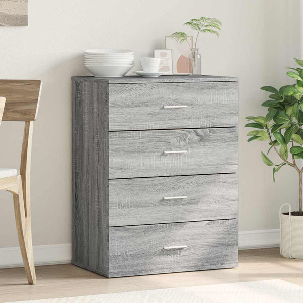 Graues Sideboard Vicuta 60x39x80cm (Holz)