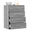Graues Sideboard Vicuta 60x39x80cm (Holz)