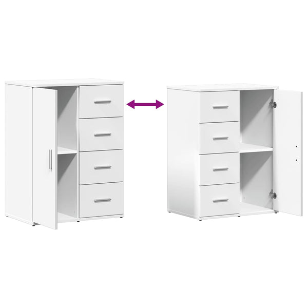 Weißes Sideboard Lelica 59x39x80cm (Holz)