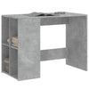 Betongrauer Schreibtisch Ivanisi 102x50x75cm (Holz)