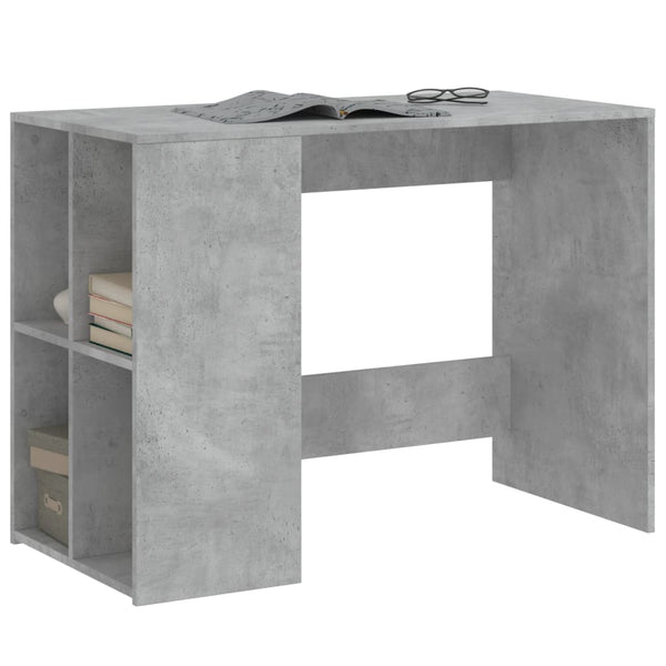 Betongrauer Schreibtisch Ivanisi 102x50x75cm (Holz)