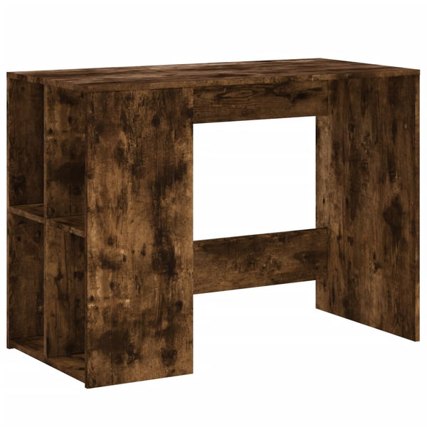 Arbeitstisch Ivanisi, geräucherte Eiche, 102x50x75cm (Holz)