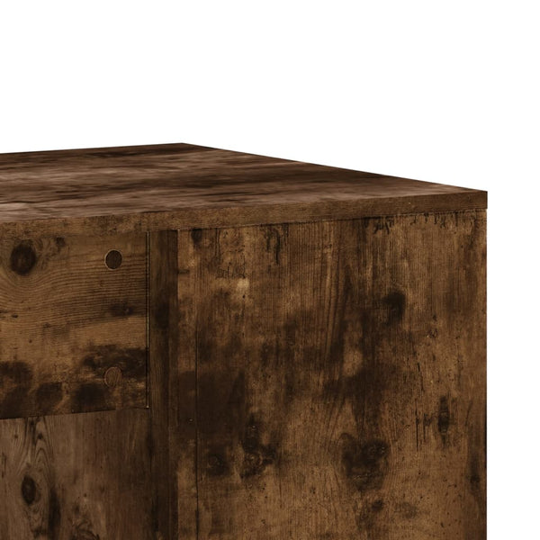 Arbeitstisch Ivanisi, geräucherte Eiche, 102x50x75cm (Holz)