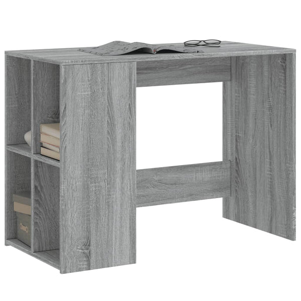Grauer Schreibtisch Ivanisi 102x50x75cm (Holz)