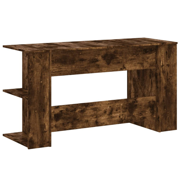 Schreibtisch geräucherte Eiche Adriela 140x50x75cm (Holz)