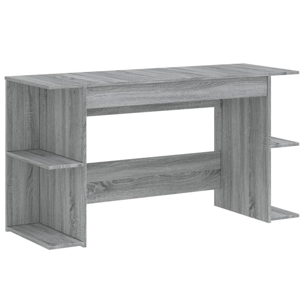 Grauer Schreibtisch Adriela 140x50x75cm (Holz)